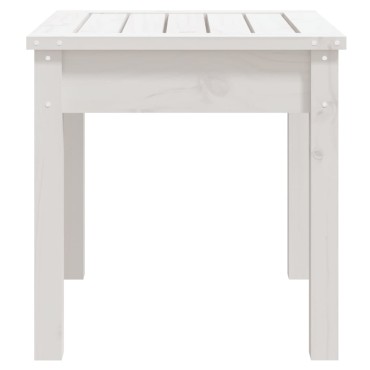 vidaXL Παγκάκι Κήπου Λευκό 50x44x45cm από Μασίφ Ξύλο Πεύκου 1 τεμ.