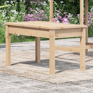 vidaXL Παγκάκι Κήπου 80x44x45cm από Μασίφ Ξύλο Πεύκου 1 τεμ.