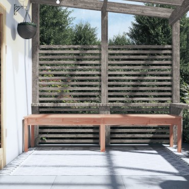 vidaXL Πάγκος Κήπου Διθέσιος 203,5x44x45cm Μασίφ Ξύλο Ψευδοτσούγκας
