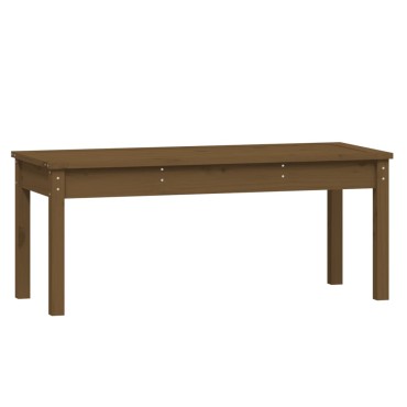 vidaXL Πάγκος Κήπου Μελί 109x44x45cm από Μασίφ Ξύλο Πεύκου