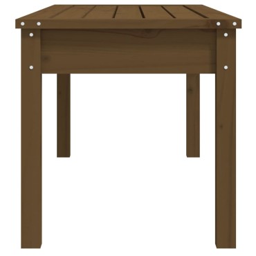 vidaXL Πάγκος Κήπου Μελί 109x44x45cm από Μασίφ Ξύλο Πεύκου