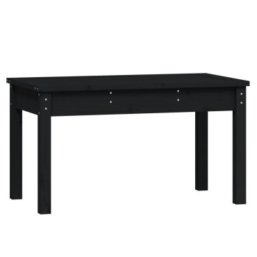 vidaXL Παγκάκι Κήπου Μαύρο 80x44x45cm από Μασίφ Ξύλο Πεύκου 1 τεμ.