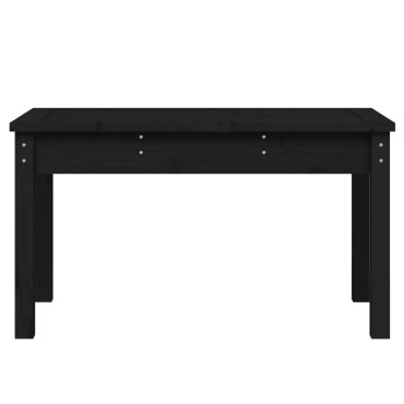 vidaXL Παγκάκι Κήπου Μαύρο 80x44x45cm από Μασίφ Ξύλο Πεύκου 1 τεμ.