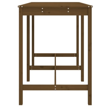 vidaXL Τραπέζι Κήπου Μελί 159,5x82,5x110cm από Μασίφ Ξύλο Πεύκου 1 τεμ.