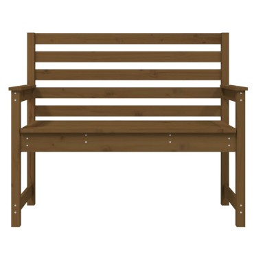 vidaXL Πάγκος Κήπου Μελί 109x48x91,5cm από Μασίφ Ξύλο Πεύκου