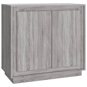 vidaXL Ντουλάπι Γκρι Sonoma 80x34x75cm από Επεξεργασμένο Ξύλο 1 τεμ.