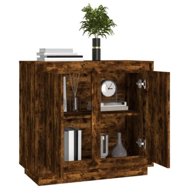 vidaXL Ντουλάπι Καπνιστή Δρυς 80x34x75cm από Επεξεργασμένο Ξύλο 1 τεμ.