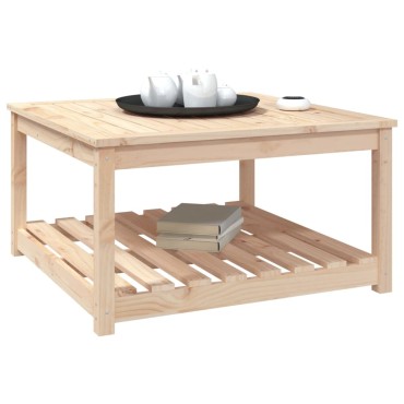 vidaXL Τραπέζι Κήπου 82,5x82,5x45cm από Μασίφ Ξύλο Πεύκου 1 τεμ.