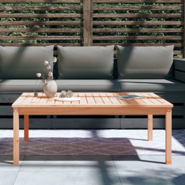 vidaXL Τραπέζι Κήπου 121x82,5x45cm από Μασίφ Ξύλο Ψευδοτσούγκας 1 τεμ.