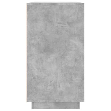 vidaXL Ντουλάπι Γκρι Σκυροδέματος 80x34x75cm Επεξεργασμένο Ξύλο 1 τεμ.
