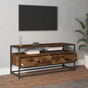 vidaXL Έπιπλο Τηλεόρασης Καπνιστή Δρυς 100x35x45cm Επεξ. Ξύλο