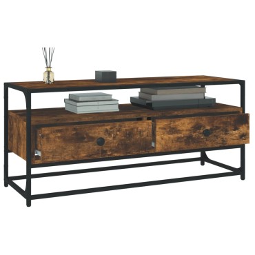 vidaXL Έπιπλο Τηλεόρασης Καπνιστή Δρυς 100x35x45cm Επεξ. Ξύλο