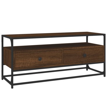 vidaXL Έπιπλο Τηλεόρασης Καφέ Δρυς 100x35x45cm Επεξεργασμένο Ξύλο