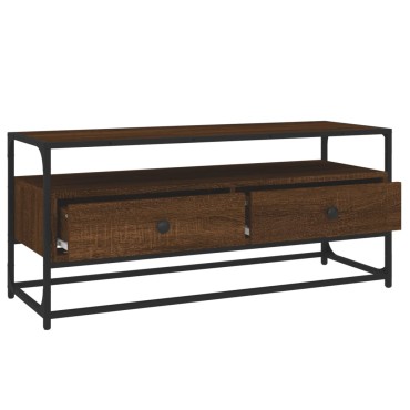 vidaXL Έπιπλο Τηλεόρασης Καφέ Δρυς 100x35x45cm Επεξεργασμένο Ξύλο