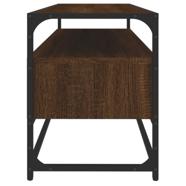 vidaXL Έπιπλο Τηλεόρασης Καφέ Δρυς 100x35x45cm Επεξεργασμένο Ξύλο