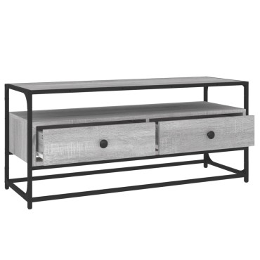 vidaXL Έπιπλο Τηλεόρασης Γκρι Sonoma 100x35x45cm από Επεξεργ. Ξύλο
