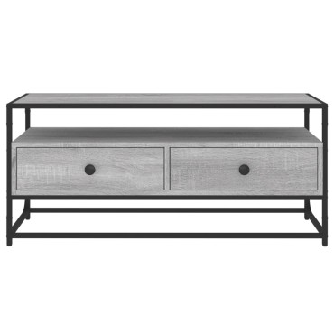 vidaXL Έπιπλο Τηλεόρασης Γκρι Sonoma 100x35x45cm από Επεξεργ. Ξύλο