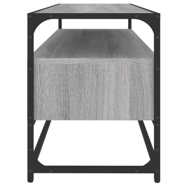 vidaXL Έπιπλο Τηλεόρασης Γκρι Sonoma 100x35x45cm από Επεξεργ. Ξύλο