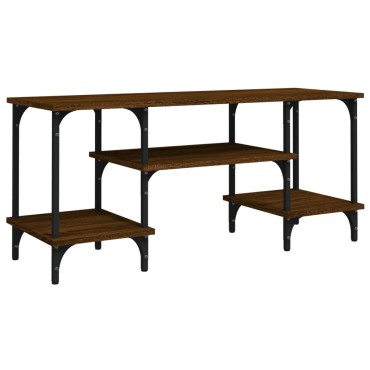 vidaXL Έπιπλο Τηλεόρασης Καφέ Δρυς 102x35x45,5cm Επεξεργασμένο Ξύλο