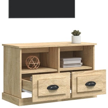 vidaXL Έπιπλο Τηλεόρασης Sonoma Δρυς 80x35x50cm Επεξ. Ξύλο