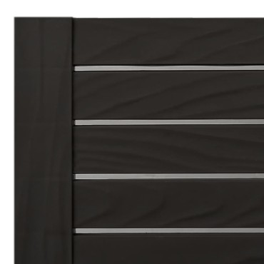 vidaXL Ξαπλώστρα Μαύρη 155x58x83cm από Πολυπροπυλένιο 1 τεμ.