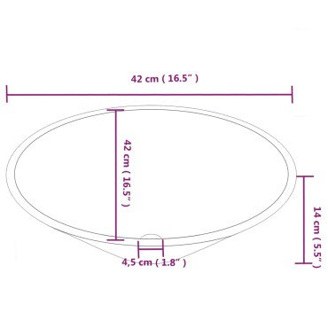 vidaXL Νιπτήρες 2 Τεμ. Λευκοί 42 x 42 x 14 εκ. Κεραμικοί