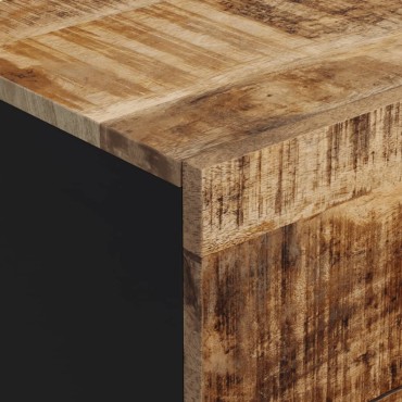 vidaXL Συρταριέρα με 3 Συρτάρια 40x33,5x75cm από Μασίφ Ξύλο Μάνγκο 1 τεμ.