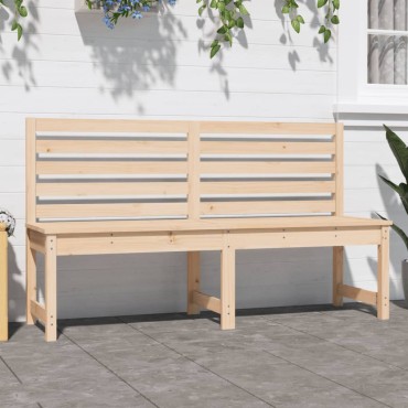 vidaXL Παγκάκι Κήπου από Μασίφ Ξύλο Πεύκου 157,5x48x91,5cm 1 τεμ.