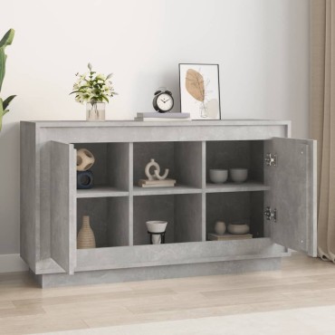 vidaXL Ντουλάπι Γκρι Σκυροδέματος 102x35x60cm Επεξεργασμένο Ξύλο 1 τεμ.
