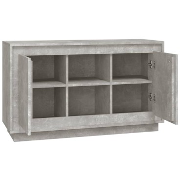 vidaXL Ντουλάπι Γκρι Σκυροδέματος 102x35x60cm Επεξεργασμένο Ξύλο 1 τεμ.