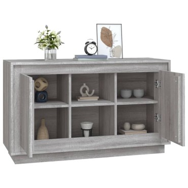 vidaXL Ντουλάπι Γκρι Sonoma 102x35x60cm από Επεξεργασμένο Ξύλο 1 τεμ.