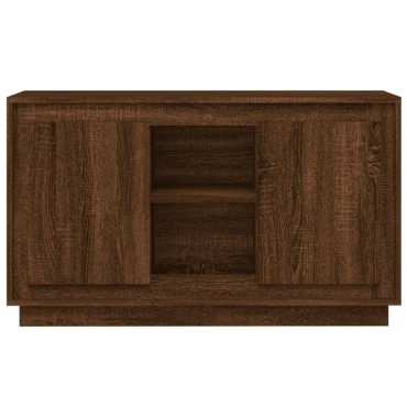 vidaXL Μπουφές Μαύρο 102x35x60cm από Επεξεργασμένο Ξύλο 1 τεμ.
