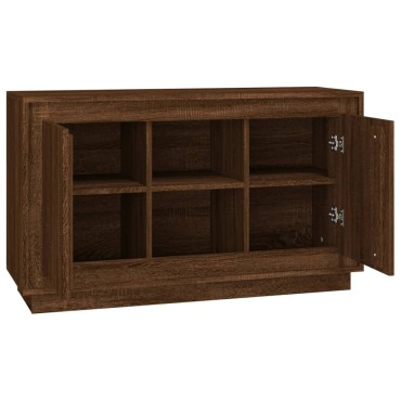 vidaXL Μπουφές Μαύρο 102x35x60cm από Επεξεργασμένο Ξύλο 1 τεμ.