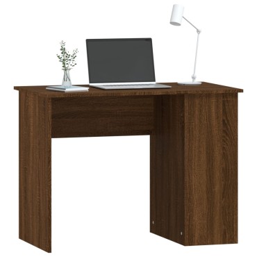 vidaXL Γραφείο Καφέ Δρυς 100x55x75cm από Επεξεργασμένο Ξύλο 1 τεμ.