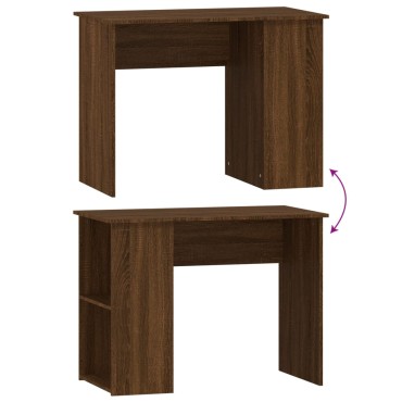 vidaXL Γραφείο Καφέ Δρυς 100x55x75cm από Επεξεργασμένο Ξύλο 1 τεμ.