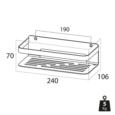 Tiger Ράφι Ντουζιέρας Caddy Χρωμέ 1400030346