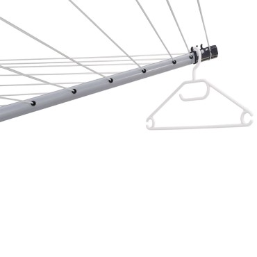 Leifheit Απλώστρα Κήπου Περιστρεφόμενη LinoPush 500 Schwarz 85360