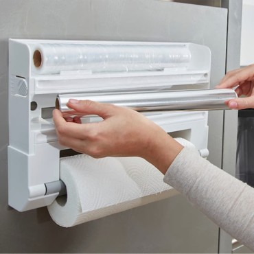 Leifheit Επιτοίχια Βάση για Ρολό Κουζίνας Parat Λευκή 25703