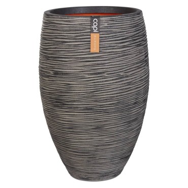 Capi Βάζο Nature Rib Κομψό Deluxe Ανθρακί 45 x 72 εκ.