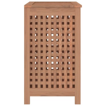 vidaXL Καλάθι Άπλυτων 50x35x60 εκ. από Μασίφ Ξύλο Teak
