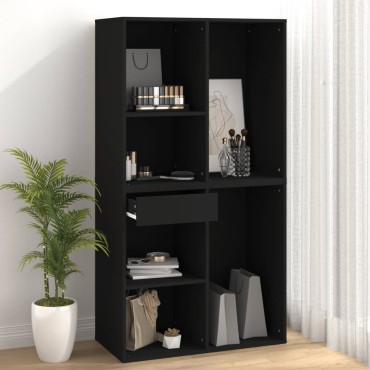 vidaXL Ντουλάπι Καλλυντικών Μαύρο 80x40x75cm Επεξεργασμένο ξύλο 1 τεμ.