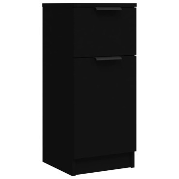 vidaXL Ντουλάπι Μαύρο 30x30x70cm από Επεξεργασμένο Ξύλο 1 τεμ.
