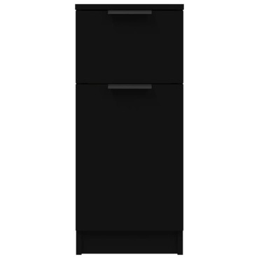 vidaXL Ντουλάπι Μαύρο 30x30x70cm από Επεξεργασμένο Ξύλο 1 τεμ.