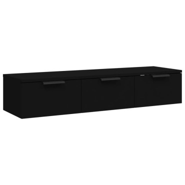 vidaXL Ντουλάπι Τοίχου Μαύρο 102x30x20cm από Επεξεργασμένο Ξύλο 1 τεμ.