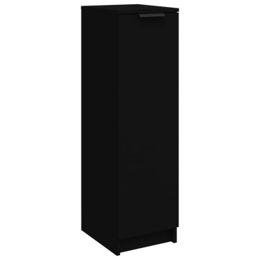 vidaXL Παπουτσοθήκη Μαύρη 30x35x100cm από Επεξεργασμένο Ξύλο 1 τεμ.