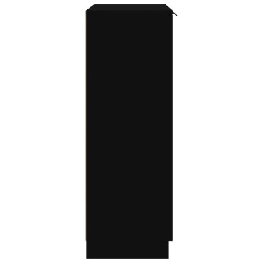 vidaXL Παπουτσοθήκη Μαύρη 59x35x100cm από Επεξεργασμένο Ξύλο 1 τεμ.