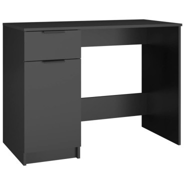 vidaXL Γραφείο Μαύρο 100x50x75cm από Επεξεργασμένο Ξύλο 1 τεμ.