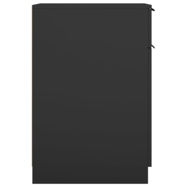 vidaXL Ντουλάπι Γραφείου Μαύρο 33,5x50x75cm Επεξεργασμένο Ξύλο 1 τεμ.