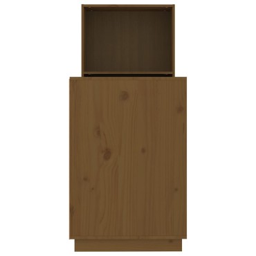 vidaXL Γραφείο Μελί 110x53x117cm από Μασίφ Ξύλο Πεύκου 1 τεμ.