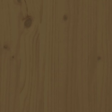 vidaXL Γραφείο Μελί 110x53x117cm από Μασίφ Ξύλο Πεύκου 1 τεμ.